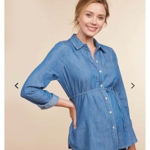Jean maternity top.